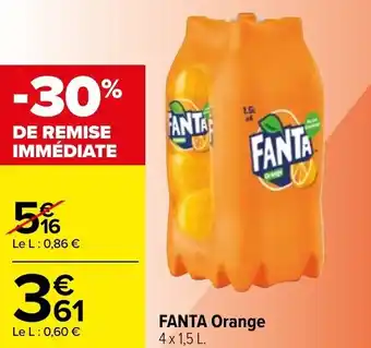 Carrefour FANTA orange offre