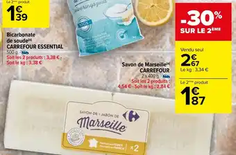 Carrefour Savon de marseille CARREFOUR offre