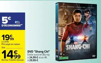Carrefour DVD "shang chi" offre