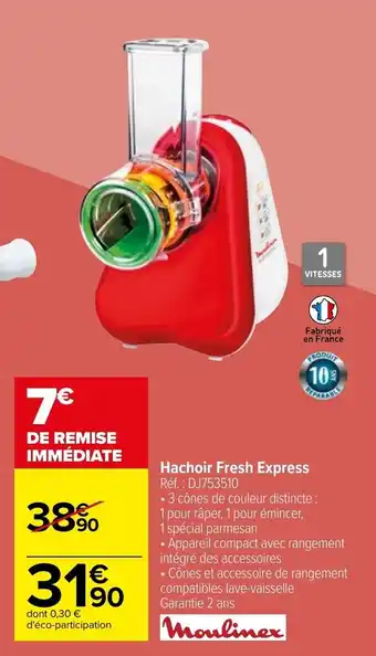 Carrefour Hachoir fresh express offre