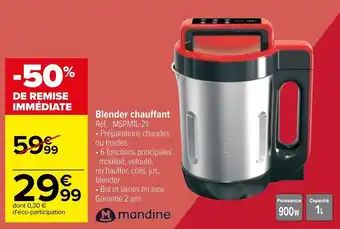 Carrefour Blender chauffant offre