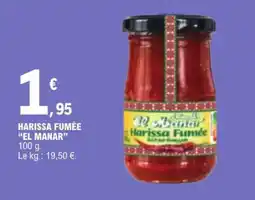 E.Leclerc Harissa fumée el manar offre