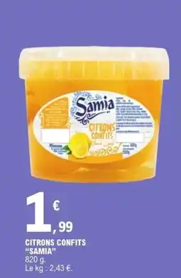 E.Leclerc Citrons confits samia offre