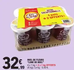 E.Leclerc Miel de fleurs lune de miel offre