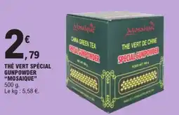 E.Leclerc Thé vert spécial gunpowder mosaique offre