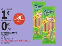 E.Leclerc Bonbons rainbow samia offre