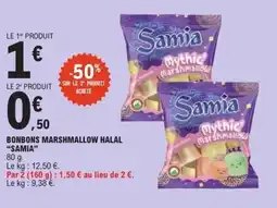 E.Leclerc Bonbons marshmallow halal samia offre