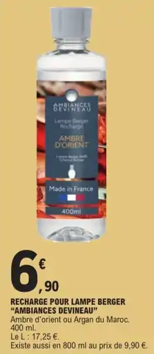 E.Leclerc Recharge pour lampe berger ambiances devineau offre