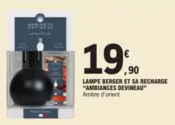 E.Leclerc Lampe berger et sa recharge ambiances devineau offre