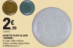 E.Leclerc Assiette plate jasmine offre