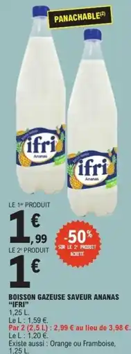 E.Leclerc Boisson gazeuse saveur ananas offre
