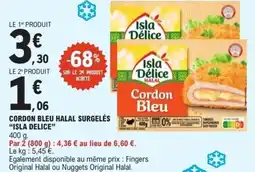 E.Leclerc Cordon bleu halal surgelés isla delice offre