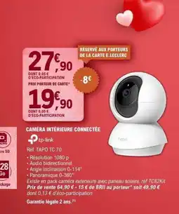 E.Leclerc Caméra intérieure connectée offre