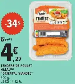 E.Leclerc Tenders de poulet halal offre