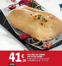 E.Leclerc Foie gras de canard cru extra eveiné offre