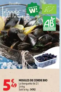 Auchan Moules de corde bio offre