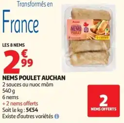 Auchan Nems poulet auchan offre