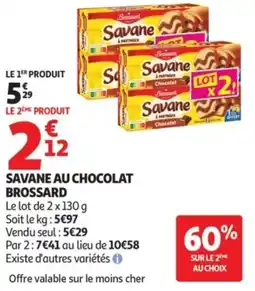 Auchan Savane au chocolat brossard offre
