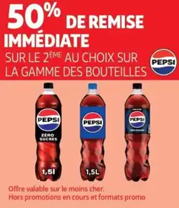 Auchan SUR LE 2EME AU CHOIX SUR LA GAMME DES BOUTEILLES PEPSI offre
