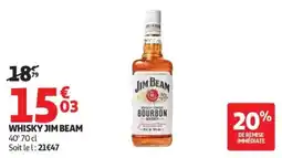 Auchan Whisky jim beam offre