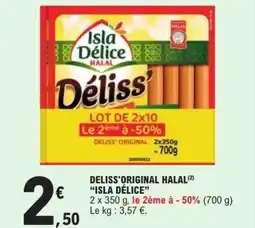 E.Leclerc Deliss'original halal isla délice offre