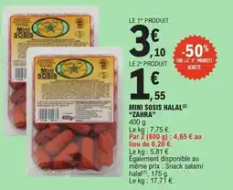 E.Leclerc Mini sosis halal zahra offre