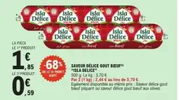 E.Leclerc Saveur délice gout bœuf isla delice offre
