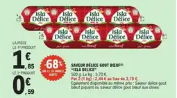 E.Leclerc Saveur délice gout bœuf isla delice offre