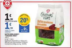 E.Leclerc DATTES MOELLEUSES “COULEURS VIVES” offre