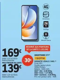 E.Leclerc SMARTPHONE C71 offre