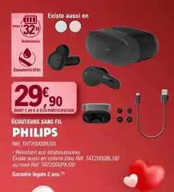 E.Leclerc PHILIPS Écouteurs sans fil offre