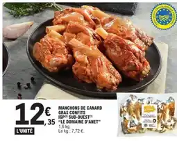 E.Leclerc MANCHONS DE CANARD GRAS CONFITS offre