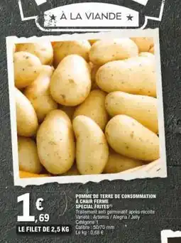 E.Leclerc Pomme de terre de consommation à chair ferme special frites offre