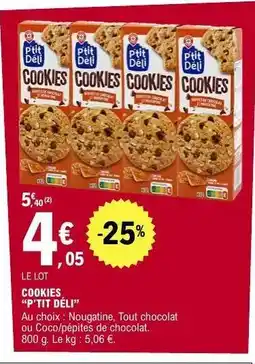 E.Leclerc COOKIES “P’TIT DÉLI” offre