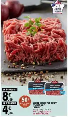 E.Leclerc Viande Hachée Pur Bœuf offre