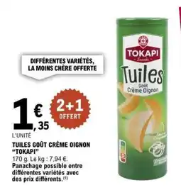E.Leclerc Tuiles goût crème oignon 'Tokapi' offre