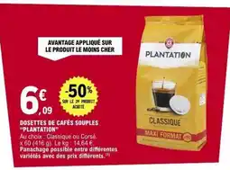 E.Leclerc Dosettes de cafés souples 'Plantation' offre