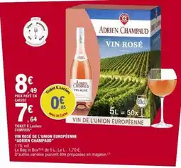 E.Leclerc Vin Rosé de l'Union Européenne 'Adrien Champaud' offre