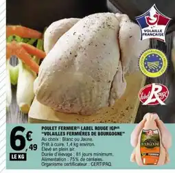 E.Leclerc POULET FERMIER LABEL ROUGE IGP offre
