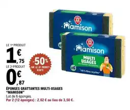 E.Leclerc Éponges Grattantes Multi-Usages 'Mamison' offre