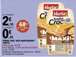 E.Leclerc TENDRE CROC' MAXI MONTAGNARD HERTA offre
