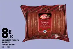 E.Leclerc SAUCISSES FUMÉES À CUIRE ANDRÉ BAZIN offre