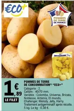 E.Leclerc Pommes de Terre de Consommation 'ECO+' offre