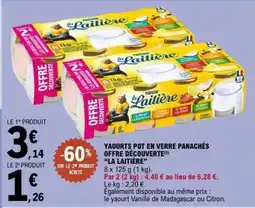 E.Leclerc Yaourts pot en verre panachés offre