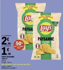 E.Leclerc Chips Paysanne 'Lay's' offre