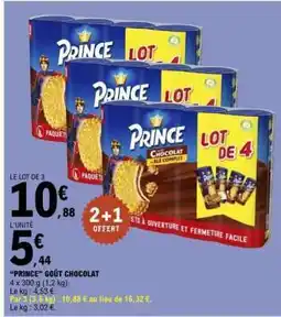 E.Leclerc PRINCE GOÛT CHOCOLAT offre