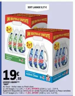 E.Leclerc LESSIVE LIQUIDE SKIP offre