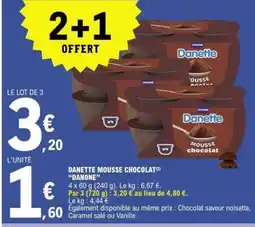 E.Leclerc Danette Mousse Chocolat offre