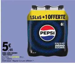 E.Leclerc Soda Sans Sucres 'Diet Pepsi' offre