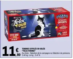 E.Leclerc TENDRES EFFILÉS EN GELÉE “FELIX PURINA” offre